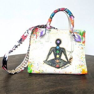 Anca Barbu Sophia Chakras Bright NWOT Handbag Purse Bag Top Handle